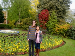 Eli and I at the Botanical Gardens